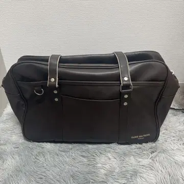 스쿨백 가죽 브라운