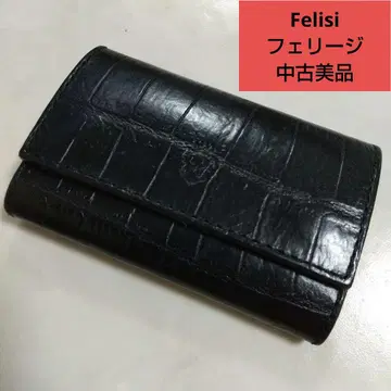 Felisi 중고 새상품급 페리지 크로코 엠보 6연 키케이스 이탈리아제