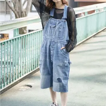 차오패닉 티피 에신타 리메이크 데님 오버롤