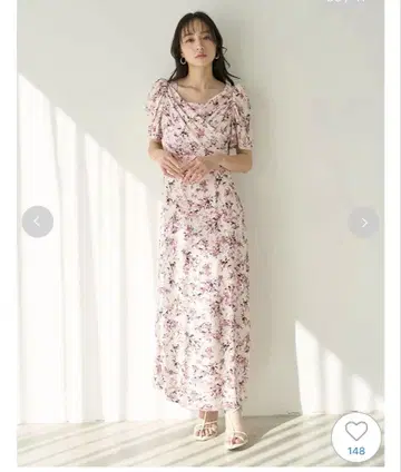 레이온 카슈쿨 프린트 원피스
