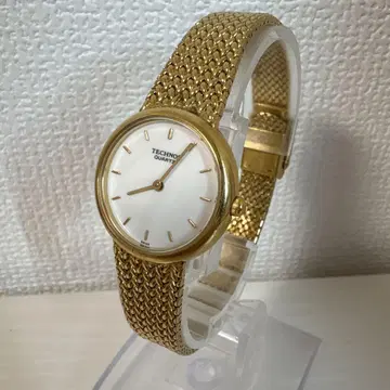 TECHNOS 테크노스 232010.51 여성용 손목시계 골드 작동품