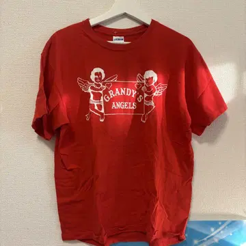 GRANDY'S ANGELS 빨간색 티셔츠 GILDAN 구제 의류