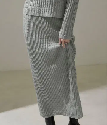 SALON adam et rope' 리브 시어 내로우 스커트