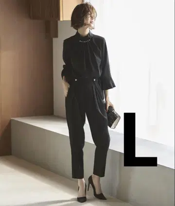 펄 포인트 블라우스 & 팬츠 셋업
