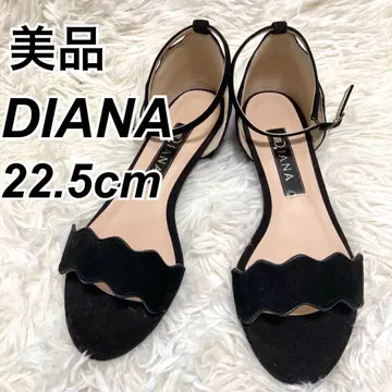 새상품급 DIANA 다이애나 앵클 스트랩 플랫 샌들 22.5cm