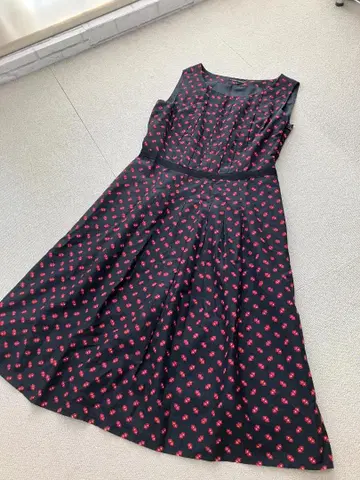 (K07101) LAURA ASHLEY 원피스 실크 혼방 올 패턴 7