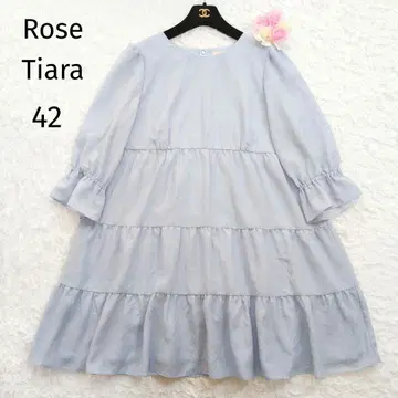 Rose Tiara 티어드 절개 숏 기장 원피스 42 시어