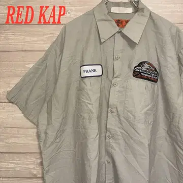 기업 로고 RED KAP 레드캡 워크 셔츠 백 프린트