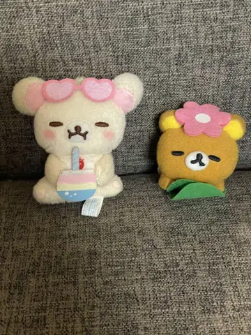 리락쿠마 코리락쿠마 바캉스 봉제 인형 마스코트 2018 2점