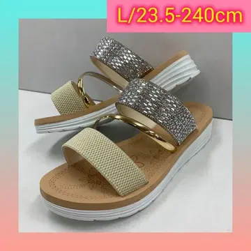 L/23.5-24.0cm 리조트 샌들 비쥬 샌들 베이지