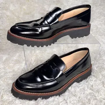 [새상품급] FABIO RUSCONI 코인 로퍼 Vibram 밑창 블랙