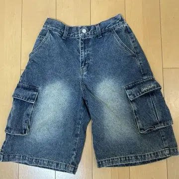 ODD STUDIO 카고 데님 하프 팬츠