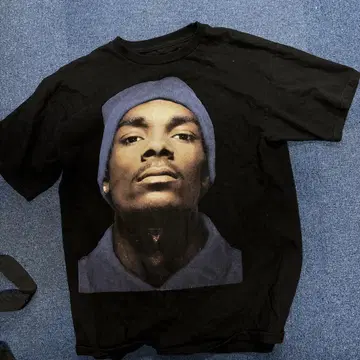 Snoop Dogg 프린트 티셔츠 L 사이즈 블랙