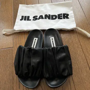 JIL SANDER 블랙 샌들 수납 가방 포함