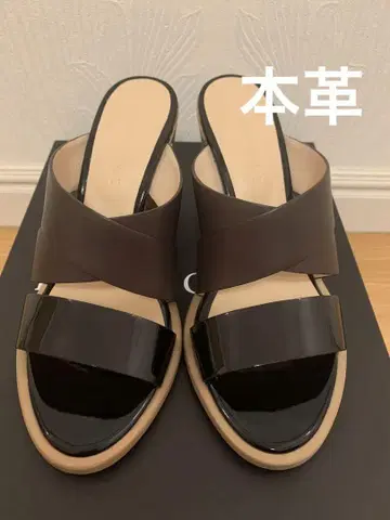 MAURO FABIANI 천연 가죽 소가죽 샌들 23cm 36