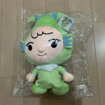 그린 컬러 봉제 인형 캐릭터