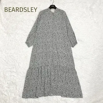새상품급 BEARDSLEY 미니 꽃무늬 프린트 롱 원피스 티어드 프리