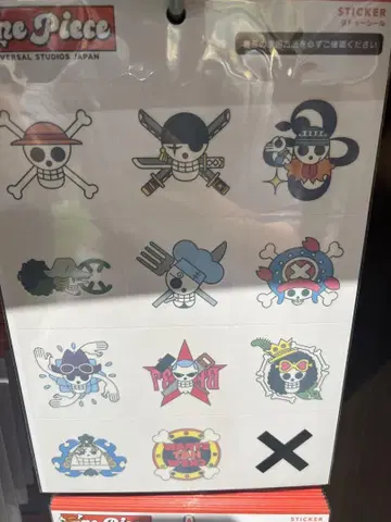 USJ 한정 원피스 타투 씰