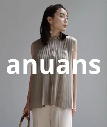 거의 미사용 anuans 슬리브리스 블라우스 FREE 그린