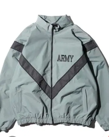 ARMY 로고 나일론 자켓 라이트 그린