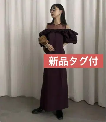 볼륨 버스티어 레이어드 드레스 아메리