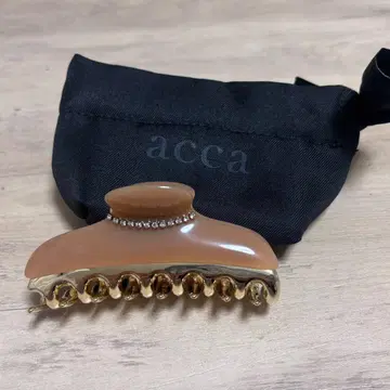acca 브라운 헤어 클립 L 사이즈