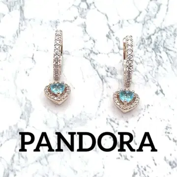 PANDORA 귀걸이 38 라이트 블루
