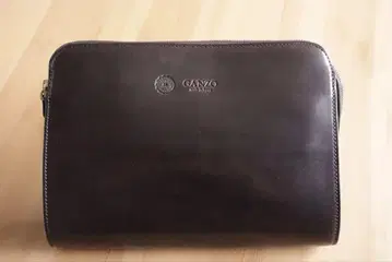 GANZO 간조 GUD 버건디 파우치 소가죽 클러치백