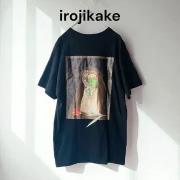 irojikake 이로지카케 백 프린트 T셔츠 블랙