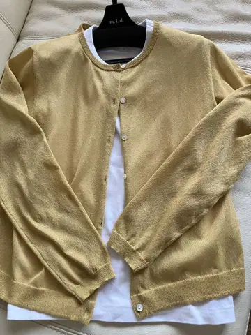 deux C 페이퍼 얀 yellow 가디건 컨디션 최상
