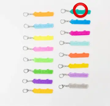 backnumber 랜덤 PVC 반사 키링 에메랄드