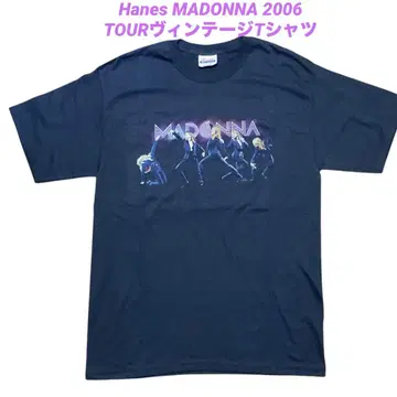 구제 의류 Hanes 마돈나 2006 도쿄돔 투어 빈티지 T셔츠 M