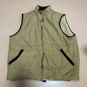 Wrangler 카키 베스트 플리스 안감