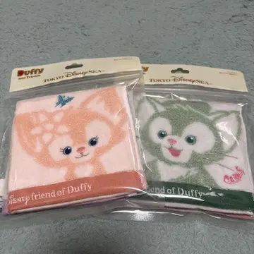 디즈니씨 닷피프렌즈 젤라토니&리나벨 미니 타월