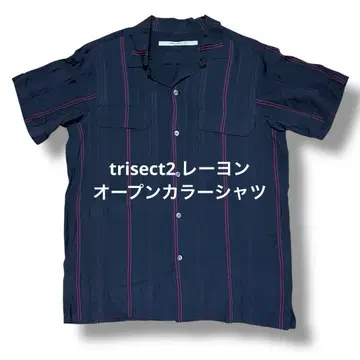 저널 스탠다드 trisect2 레이온 오픈 카라 셔츠 단종품