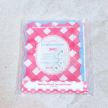 후쿠야 온라인 스프링 체크 아크릴 프레임 레드 x 블루