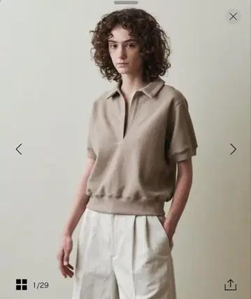Steven Alan 부클레 종이상자 스키퍼 넥 풀오버