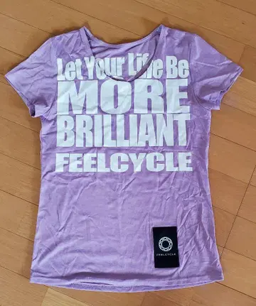 FEELCYCLE V넥 티셔츠 S사이즈 라벤더
