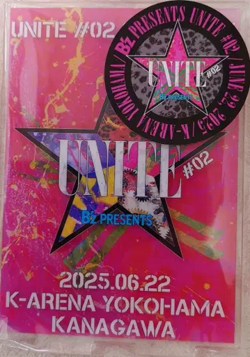 B'z UNITE #02 아크릴 플레이트 0622 스티커 포함