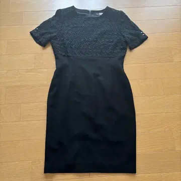 도쿄 소와르 고급 상복 블랙 포멀 원피스 13호 레이스
