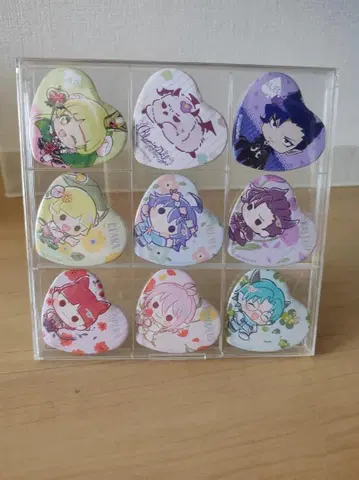 마계학교 이루마군 트레이딩 하트 캔뱃지 9개 세트 전 종류