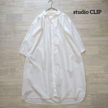 studio CLIP 스튜디오 클립 어깨 턱 코튼 원피스 F