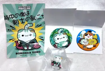 원피스 ONEPIECE 냥피스 조로 피규어 캔뱃지