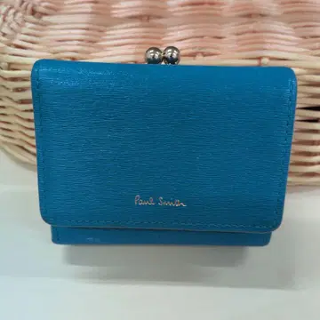 Paul Smith 파랑 가죽 3단 폴더형 지갑