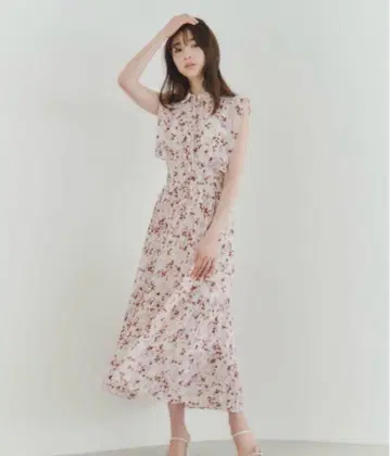SNIDELSustainable 프릴 플리츠 원피스