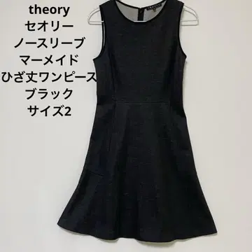 theory 슬리브리스 머메이드 무릎 기장 원피스 블랙 사이즈 2