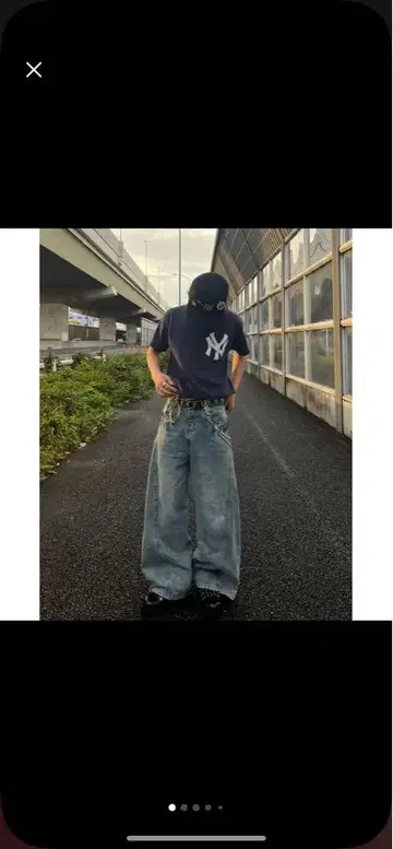 디자인 와이드 데님