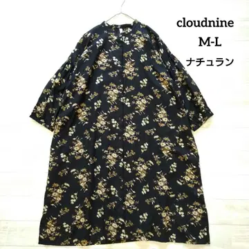 cloudnine 클라우드나인 꽃무늬 코튼 원피스 M-L 블랙 나