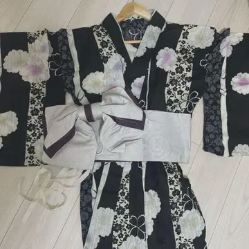 유카타 꽃무늬