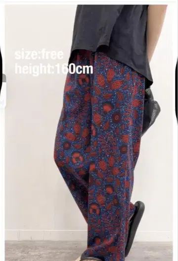 아프리칸 플라워 프린트 팬츠